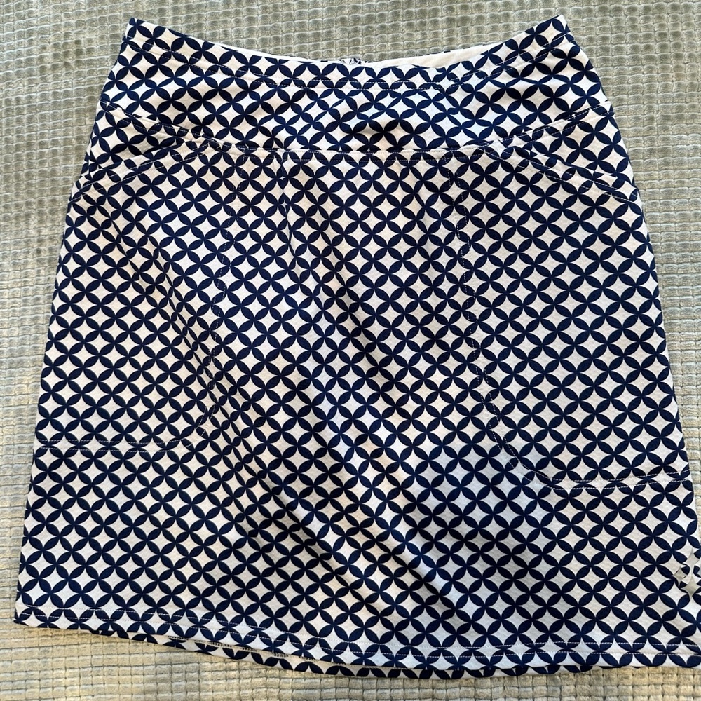 JOFIT Ladies Women’s Size Extra Small Blue & White Checkered Golf Skirt
